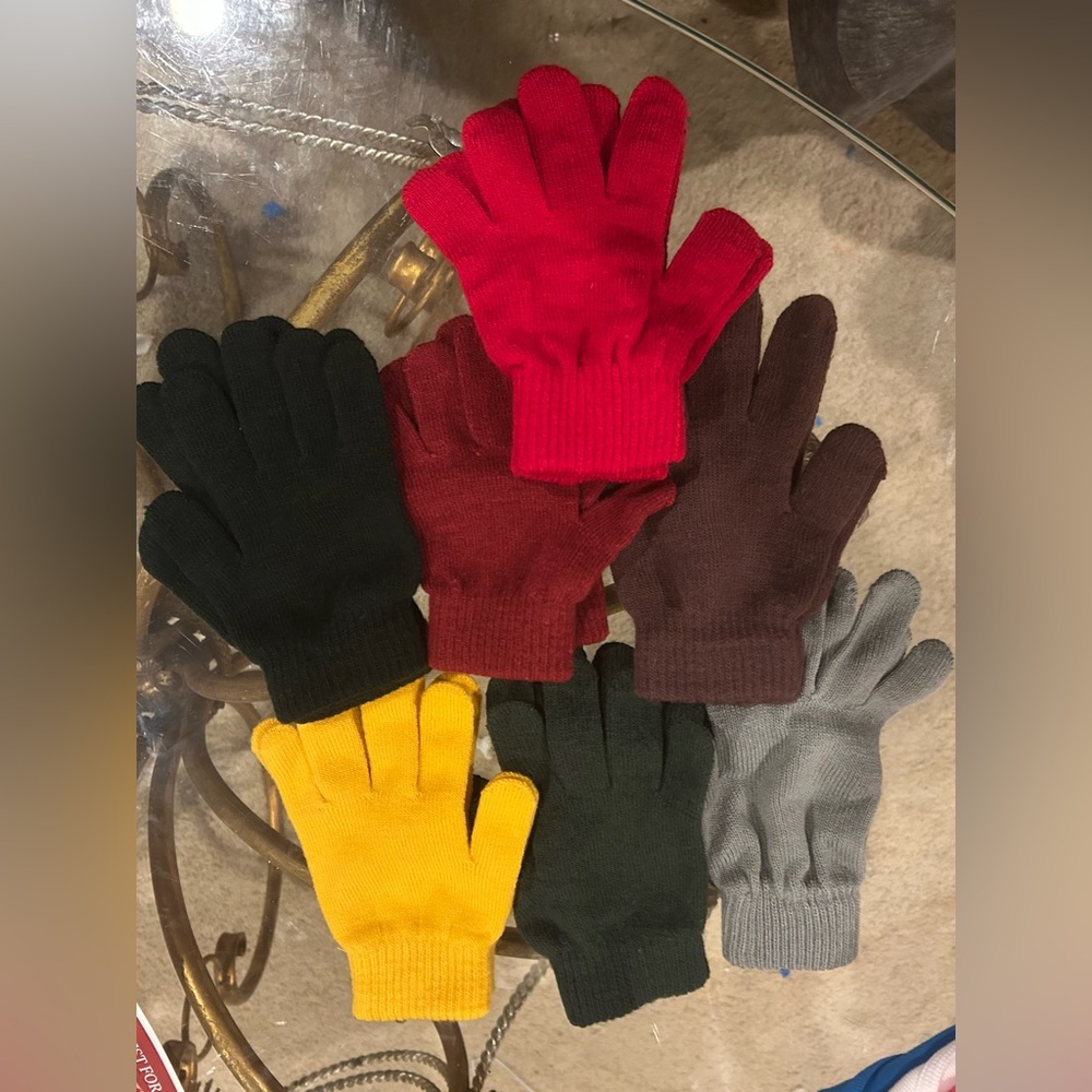 Colorful Knit Gloves